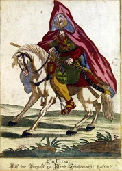 Guerriero croato a cavallo