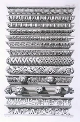 Progetti per cornici, 1856