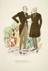 Diplomatischer Tee, abiti di Fasskessel U. Muntmann, da Styl, pub.1922