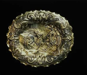 Piatto che mostra Diogene e Alessandro Magno, Augusta
