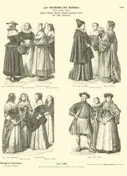 Costumi olandesi, boemi, spagnoli, inglesi, francesi e polacchi, XVI - XVII secolo