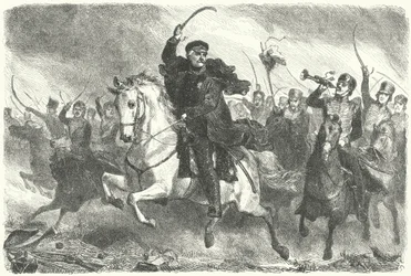 Il feldmaresciallo Blücher alla Battaglia di Ligny