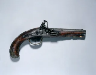 Pistola a pietra focaia, Johann Andreas Kuchenreuter, c.1750
