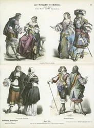 Costumi francesi e olandesi, inizio XVII secolo