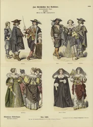 Costumi francesi, metà XVII secolo