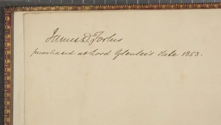 Dettagli della pagina di guardia anteriore da 