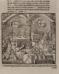 Fabbricazione del vetro, da un Libro dei Mestieri