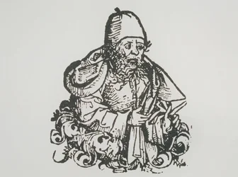 Ritratto ideale di Guido Bonatti, copia di un