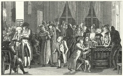 Interno della caffetteria di Richter a Lipsia, c1800