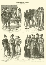 Costumi italiani, fine XVI secolo