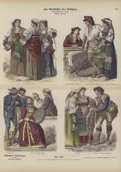 Costumi italiani, fine XIX secolo