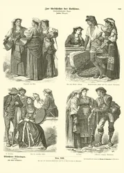 Costumi italiani, fine XIX secolo