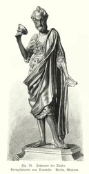 San Giovanni Battista, statua in bronzo di Donatello