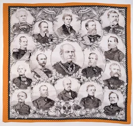 Kaiser Guglielmo I (1797-1888) circondato dai generali tedeschi, 1870