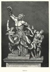 Laocoonte e i suoi figli, scultura greca o romana antica scavata a Roma nel 1506