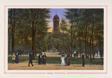 Lipsia, Rosentalberg (litografia a colori)