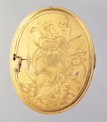 Medaglione con miniatura in cera del ritratto del Langravio Guglielmo IV