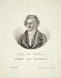Ludwig van Beethoven (1770-1827) inciso da C.F. Klinkicht