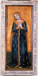 Madonna vestita con una veste di grano (tempera su tavola)