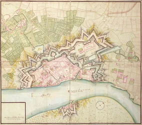 Mappa di Düsseldorf, 1736