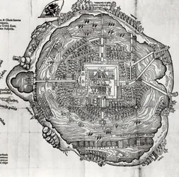 Mappa di Tenochtitlan da 