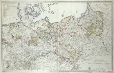 Carta degli Stati prussiani nel 1799