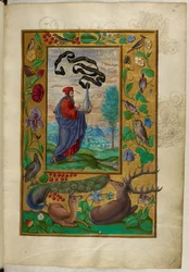 Ms Harley 3469, f.2 Filosofo con fiasca, il Primo Trattato, da 