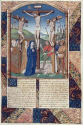 Crocifissione, da Vita Christi, di Ludolf di Sassonia, c.1300-7778