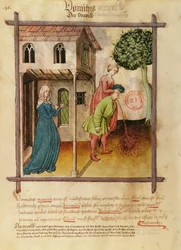 Uomo che vomita, dal Tacuinum Sanitatis