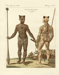 Nukahiwani con diversi tatuaggi