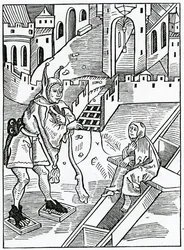 Del disprezzo delle sacre scritture, illustrazione dalla traduzione inglese di Alexander Barclay di 