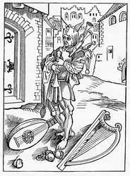 Dei folli impazienti che non sopportano la correzione, illustrazione dalla traduzione inglese di Alexander Barclay di 