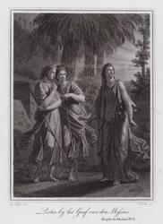 Portia alla tomba di Cristo (incisione)