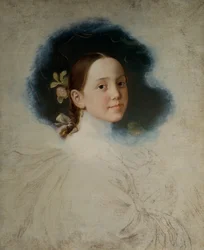 Studio di ritratto di una giovane donna