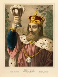 Ritratto di Gambrinus, leggendario Re delle Fiandre, 1870