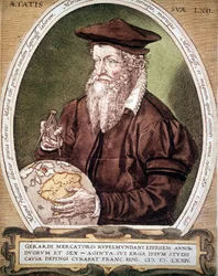 Ritratto di Gerhard Kremer detto Gerardus Mercator (1512-1594). Falso titolo della prima edizione dell
