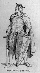 Ritratto di Ottone di Brunswick (1174/1182-1218), Imperatore Romano Germanico e Re d