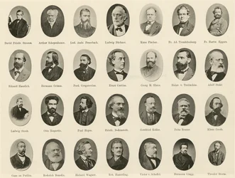 Ritratti di tedeschi famosi da Ritter vom Deutschen Geiste (litografia)