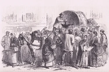 Venditori di pollame a Parigi