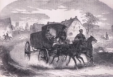Posto militare prussiano, Cassells History of the War between France and Germany pubblicato da Cassell and Company Limited, c.1890 (litografia)