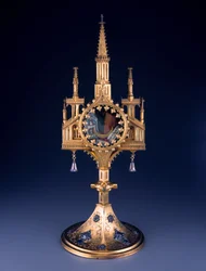 Reliquiario dal Tesoro dei Guelfi, realizzato dalla bottega di Hildesheim, inizio XV secolo