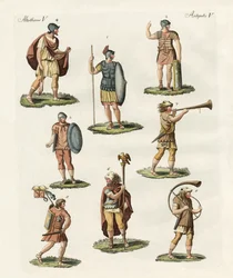 Soldati di fanteria romana