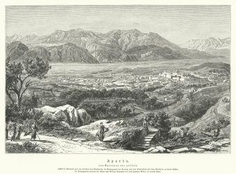 Sparta, Antica Grecia (incisione)