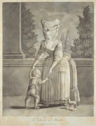Il ragazzo in abito da marinaio, pubblicato da Johann Jakob Haid (1704-67) Augusta