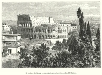 Il Colosseo, Roma, visto dal Palatino