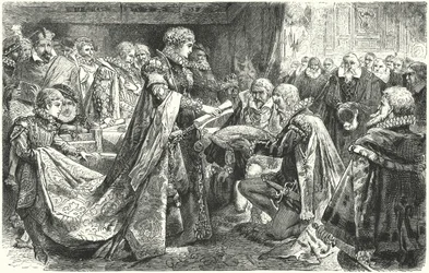 La nobiltà olandese davanti a Margherita di Parma, Governatrice dei Paesi Bassi spagnoli, 1559