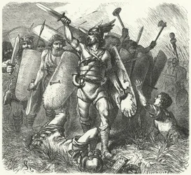 I tedeschi in guerra con i romani