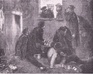 Il principe ereditario di Prussia in giro, Cassells History of the War between France and Germany pubblicata da Cassell and Company Limited, c.1890