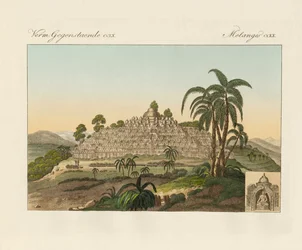 Il tempio di Buddha di Borobudur a Java