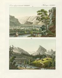 Vedute della Svizzera (incisione colorata)